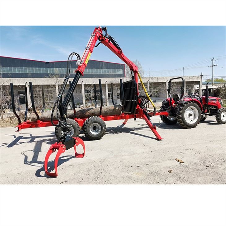 4 forest trailer wither crane
